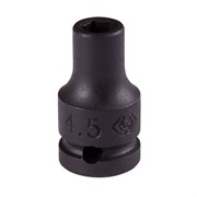 Головка торцевая ударная шестигранная 1/4", 4,5 мм KING TONY 253545M TONY