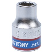 Головка торцевая стандартная двенадцатигранная 3/8", 8 мм KING TONY 333008M TONY