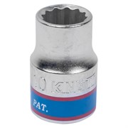 Головка торцевая стандартная двенадцатигранная 3/8", 10 мм KING TONY 333010M TONY