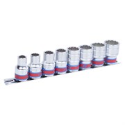 Набор торцевых головок 1/2", двенадцатигранные, 3/8"-7/8", 8 предметов KING TONY 4010SR TONY