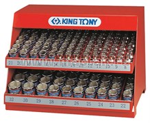 Стенд с торцевыми головками 1/2", 8-32 мм, серия 4330М, 172 предмета KING TONY 4072MR TONY