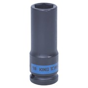 Головка торцевая ударная глубокая шестигранная 1/2", 18 мм KING TONY 443518M TONY
