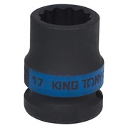 Головка торцевая ударная двенадцатигранная 1/2", 17 мм KING TONY 453017M TONY