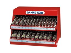 Стенд с торцевыми головками 1/2", 5/16"-1&1/4", серия 4335S, 136 предметов KING TONY 4572SR TONY
