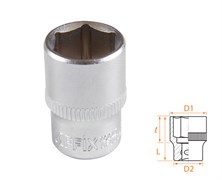 Головка торцевая стандартная шестигранная 1/4", 12 мм AFFIX AF00020012 AF00020012
