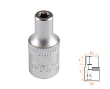 Головка торцевая TORX Е-стандарт 1/4", E4 AFFIX AF00023004 AF00023004