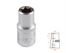 Головка торцевая TORX Е-стандарт 1/4", E8 AFFIX AF00023008 AF00023008