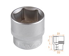 Головка торцевая стандартная шестигранная 3/8", 24 мм AFFIX AF00030024 AF00030024