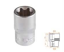 Головка торцевая TORX Е-стандарт 1/2", E20 AFFIX AF00043020 AF00043020