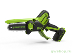 Пила цепная аккумуляторная GREENWORKS GD24CSMNX 24V без АКБ и ЗУ мини Greenworks 2008707