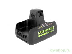 Зарядное устройство на 2 слота GREENWORKS G82C2 82V Greenworks 2939007 Зарядное устройство на 2 слота GREENWORKS G82C2 82V Greenworks 2939007