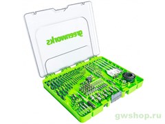 Набор сверл, бит и коронок в кейсе GREENWORKS 2944607, 90 предметов Greenworks 2944607 Набор сверл, бит и коронок в кейсе GREENWORKS 2944607, 90 предметов Greenworks 2944607