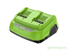 Зарядное устройство ультрабыстрое GREENWORKS G24X2C8 24V, 8A Greenworks 2958807 Зарядное устройство ультрабыстрое GREENWORKS G24X2C8 24V, 8A Greenworks 2958807