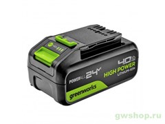 Аккумулятор 4 Ah Greenworks High Power 24V G24HP4 Greenworks 2958907 Аккумулятор 4 Ah Greenworks High Power 24V G24HP4 Greenworks 2958907