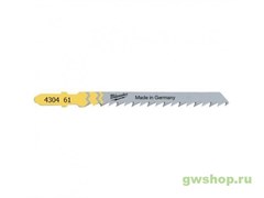 Полотно для быстрой резки Milwaukee JigBl T144D 75 мм/ шаг зуба 4 мм (100шт) Greenworks 4932430461