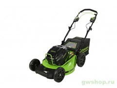Газонокосилка самоходная аккумуляторная 82V GREENWORKS GC82LM51SP2K5 с АКБ 5АЧ и ЗУ Greenworks 2515907UB Газонокосилка самоходная аккумуляторная 82V GREENWORKS GC82LM51SP2K5 с АКБ 5АЧ и ЗУ Greenworks 2515907UB