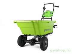 Тележка садовая самоходная 106 л G-MAX 40V GREENWORKS G40GC с АКБ 5 Ач и ЗУ Greenworks 7400007K5 Тележка садовая самоходная 106 л G-MAX 40V GREENWORKS G40GC с АКБ 5 Ач и ЗУ Greenworks 7400007K5