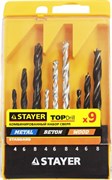 Набор сверл Stayer "STANDARD" комбинированный 9 предметов 29720-H9