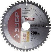 Пильный диск ЗУБР "Мастер-чистый" 200x32, 48Т 36914-200-32-48