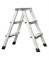 Двухсторонняя анодированная стремянка Zarges Z600 2x3 41263 - фото 100248