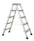 Двухсторонняя анодированная стремянка Zarges Z600 2x5 41265 - фото 100250