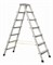 Двухсторонняя анодированная стремянка Zarges Z600 2x7 41267 - фото 100252