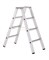 Двухсторонняя анодированная стремянка Zarges Z600 2x4 41304 - фото 100256
