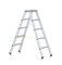 Двухсторонняя анодированная стремянка Zarges Z600 2x12 41312 - фото 100262