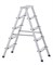 Двухсторонняя анодированная стремянка Zarges Z200 2x6 44206 - фото 100950