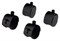 Съемные ролики для мусорного контейнера Hailo Big-Box L+XL+XXL 4шт 1580-001 - фото 158328