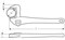 Газовый ключ Super-Ego OFFSET ALUDUR 90"18" 105180000 - фото 23806