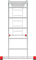 Алюминиевая лестница трансформер Новая Высота NV3321 4х5 3321405 - фото 288791