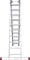 Алюминиевая трехсекционная лестница Новая Высота NV 523 3х10 5230310 - фото 289538