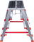 Двухсторонняя алюминиевая стремянка Новая Высота NV512 4 ступени 5120204 - фото 292402