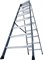 Двухсторонняя анодированная стремянка Krause SePro D 2х8 125859 - фото 318757