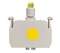 Блок-контакт подсветки EMAS с желтым светодиодом 12-30V AC/DC CB8 - фото 323699
