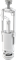 Сливной механизм AlcaPlast A05-CHROM с удлиненной СТОП кнопкой - фото 337707