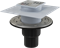 Сливной трап AlcaPlast APV4344 105x105/50/75 выпуск прямой, гидрозатвор + сухой - фото 337729