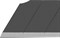 Сегментированные лезвия OLFA OL-ABB-50B EXCEL BLACK, 9х80х0,38мм, 13 сегментов, 50шт - фото 339873