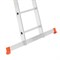 Алюминиевая трехсекционная лестница Sarayli 3x8 ступеней 4308 - фото 350551