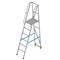 Алюминиевая лестница-платформа Мегал фиксированной высоты передвижная ЛПФВА Н=2,0-3 - фото 377272