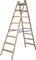 Деревянная стремянка Krause Stabilo со ступенями и перекладинами 2х8 818355 - фото 386197