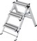 Складной трап Krause Stabilo Professional 1х3 без дуги безопасности 2,65 м 810298 - фото 386225