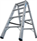 Двухсторонняя стремянка Krause STABILO 2x4 ступени 225 кг - фото 409938