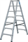 Двухсторонняя стремянка Krause STABILO 2x7 ступеней 225 кг - фото 409964