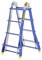 Телескопическая шарнирная лестница Colombo Pratic 4+4 AC+AL 2x16 - фото 97741